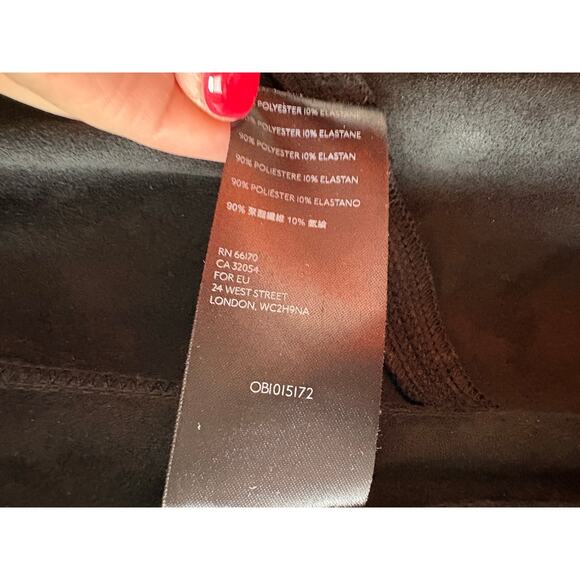 Free People Vegan Suede Skinny Pants Black Size L - Picture 6 of 8